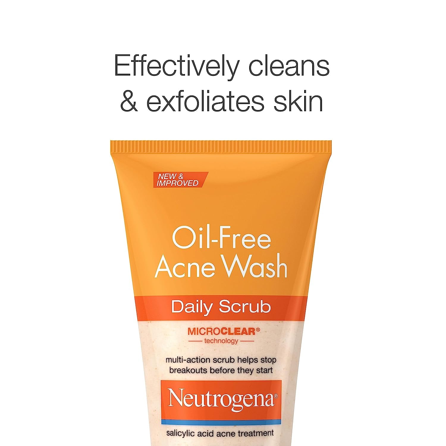 Neutrogena Oil Free Daily Acne Face Scrub, 4.2 Oz