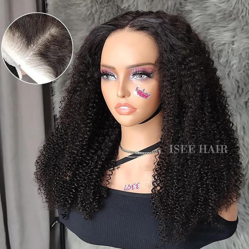 Glueless Wig 7X5 Afro Kinky Curly Lace Front Wigs for Women 22 Inch