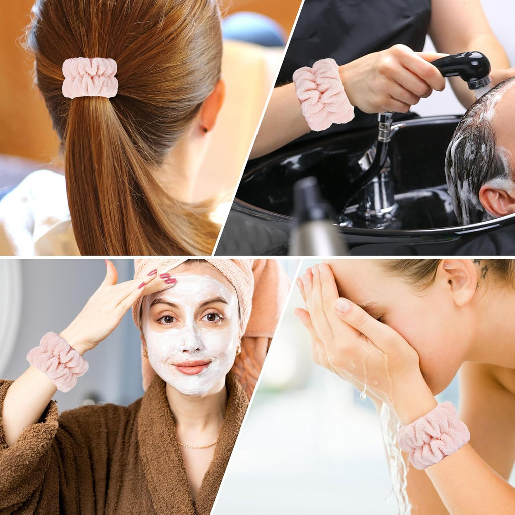 Wrist Bands for Washing Face, Spa Wristbands for Washing Face, Microfiber Wrist Towels for Washing Face, Face Wash Wristbands, Arm Bands for Washing Face for Woman Children
