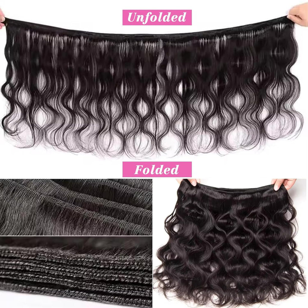 Human Hair Bundles 14 14 16 16 Inch Body Wave Bundles Human Hair
