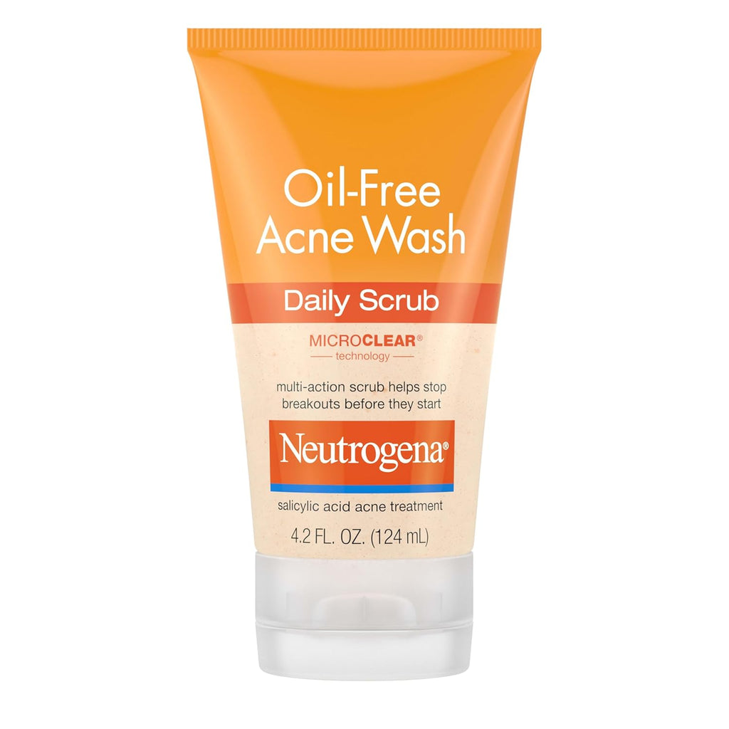 Neutrogena Oil Free Daily Acne Face Scrub, 4.2 Oz
